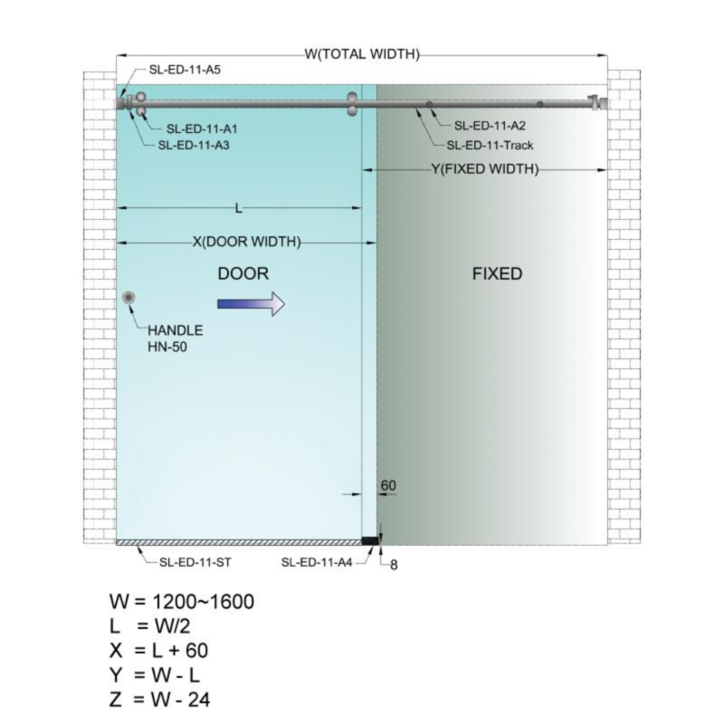 Sliding Door System - Shower Cubicles and Internal Doors - Image 6