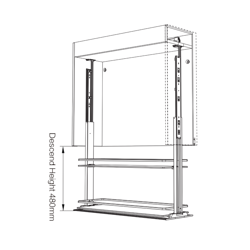 ELECTRONIC GLASS SHELF ELEVATOR - Image 3