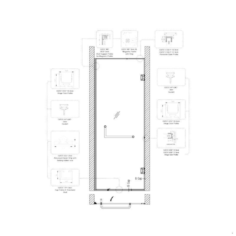 Outliner -Shower Enclosures - Wall-to-Glass - Image 3