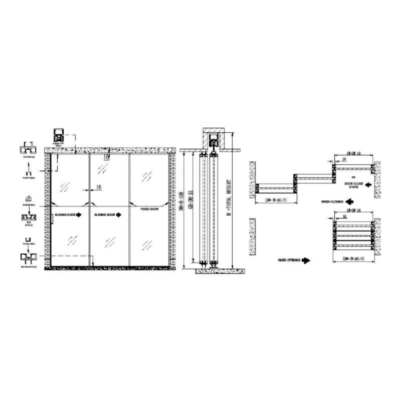 Slim Frame Telescopic Automatic Sliding System (1+2) - Image 3